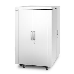 NetShelter CX 24U Secure Soundproof Server Room in a Box Enclosure Shock Packaging White