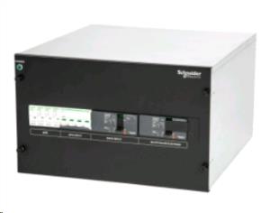 Power Distribution Panel, Single Input Main Input Breaker, 6U, 230/400V, Black, 438x265x460mm