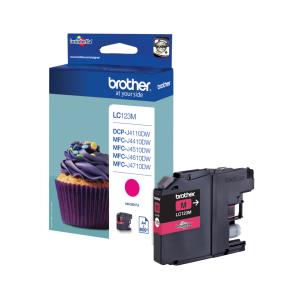 Ink Cartridge - Lc123m - 600 Pages - Magenta