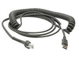 Cable Shielded USB Series A Connector 9ft (2.8m) Coiled