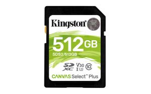Sdxc Card - Canvas Select Plus - 512GB - C10 Uhs-i U3 V30