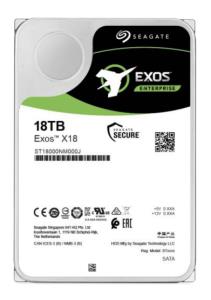 Hard Drive Exos X18 18TB SATA 3.5in 7200rpm Helium 512e/4kn