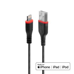 Charge And Sync Cable - USB Type A Male To Lightning Male - Reinforced - 1m