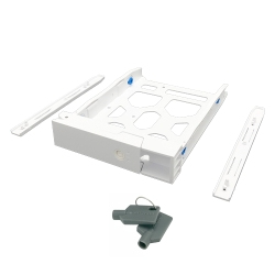 3.5IN HDD Tray with keylock +2 keys white plastic 2.5+3.5in screwincl