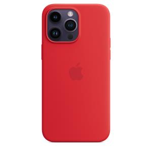 iPhone 14 Pro Max Silicone Case With Magsafe - red