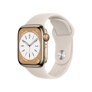 Watch Series 8 Gps + Cellular 41mm Gold Stainless Steel Case With Starlight Sport Band Regular