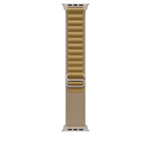 49mm Tan Alpine Loop - Medium - Natural Titanium Finish