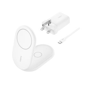 Boost Charge Qi2 15w Magnetic 2in1 Stand White