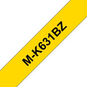 M-tape 12mm Black On Yellow Single Pack (m-k631)