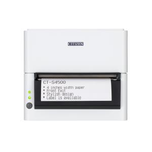 Ct-s4500 White - Receipt Printer - Direct Thermal - 104mm - USB And Bluetooth With Media Cutter