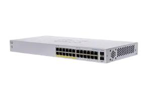 Cisco Business 110 Series Unmanaged Switch - 24p Ge Partl Poe 2x1g Sfp S