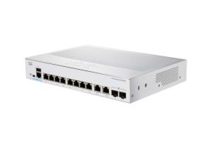 Cisco Business 350 Series 350-8t-e-2g - Switch - L3 - Managed - 8 X 10/100/1000 + 2 X Combo Gigabit