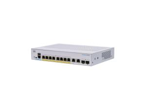 Cbs250 Smart Switch 8-port Ge Partial Poe Ext Ps 2x1g Combo
