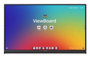 Interactive Flat Panel  - ViewBoard  IFP7553 - 75in TouchScreen - 3840x2160 (4K UHD) Android 13.0 (upgrade A14 Q4).IR 450 nits. 4x USB-C. NFC reader