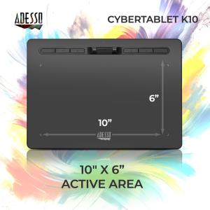 Graphic Tablet 10in X 6in Wide Screen