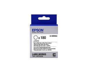Label Cartridge Die-cut Circle Lk-8wbwaa Black / White D25mm (180 Labels)