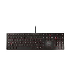 KC 6000 SLIM Keyboard - Corded USB - Black - Azerty Belgian