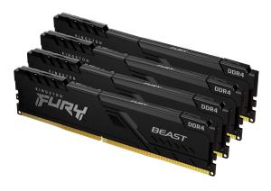 64GB Ddr4 3200MHz Cl16 DIMM (kit Of 4) Fury Beast Black