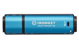 Ironkey Vault Privacy 50 - 8GB USB Stick - USB 3.2 - Aes 256-bit Encrypted