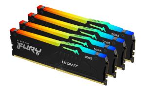 64GB Ddr5 5200mt/s Cl40 DIMM (kit Of 4) Fury Beast RGB Xmp