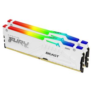 64GB Ddr5 6400mt/s Cl32 DIMM Kit Of 2 Fury Beast White RGB Expo