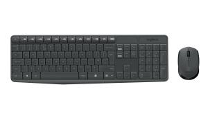 Mk235 Wireless Keyboard / Mouse Grey Qwertzu Swiss