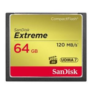 SanDisk Extreme Compact Flash 120mb/s 64GB