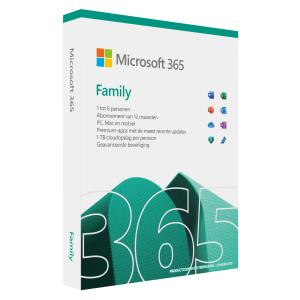 Microsoft 365 Family - 1year Subscription - English Eurozone