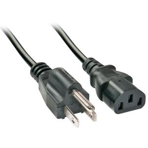 2M US MAINS POWER CABLE US 3 PIN PLUG TO IEC C13