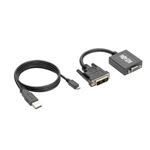 DVI-D to VGA Active Adapter Converter Cable 1920x1200 6-in 15cm