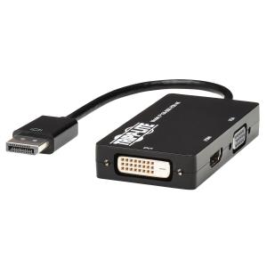 DisplayPort 1.2 to VGA/DVI/HDMI All-in-One Converter Adapter 4K x 2K HDMI