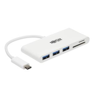 USB 3.1 Gen 1 Portable Hub 3-Port USB-C to (x3) USB-A Micro SD & SD/MMC Reader