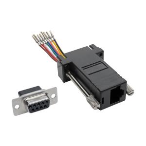 DB9 TO RJ45 MODULAR SERIAL ADAPTER F/F RS-232 RS-422 RS-485