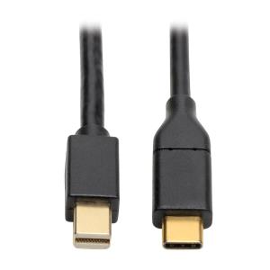 USB-C TO MINI DISPLAYPORT ACT ADPTR CBL M/M 4K 60 HZ BLACK 1.8
