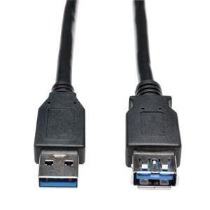 USB 3.0 SUPERSPEED EXT CABLE USB-A TO USB-AM/FBLACK0.91 M