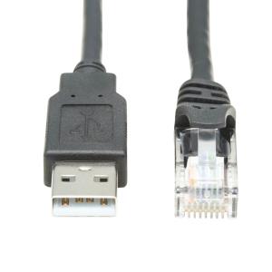 USB-A TO RJ45 ROLLOVER CONSOLE CBL M/M CISCO 250 KBPS BLK 4.57M