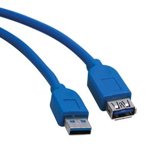 USB 3.0 SUPERSPEED EXT CABLE USB-A TO USB-A M/F BLUE 4.88 M