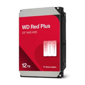 Hard Drive - WD Red Plus WD120EFBX - 12TB - SATA - 3.5in - 7200 RPM - 256MB Cache