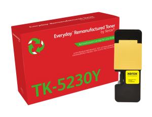 Everyday Remanufactured Compatible Toner Cartridge - Kyocera TK-5230Y - Standard Yield - 2200 Pages - Yellow