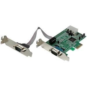 Pci-e Serial Card - 2 Port Low Profile Native Rs232 With 16550 Uart