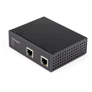 Industrial Gigabit Poe Extender - 60w 802.3bt Poe++ 100m/330ft - Power Over Ethernet Network Range Extender - Ip-30 Hardened