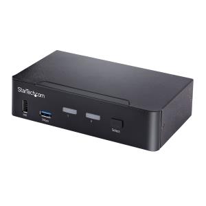 KVM Switch - 2 Port USB C Dp 4k 60hz 3.5mm And USB Audio