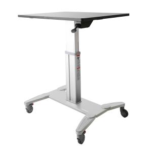 Sit Stand Mobile Workstation - Rolling Desk - One-touch Height