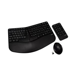 Ergonomic Wireless Keyboard Mouse And Keypad Combo Es