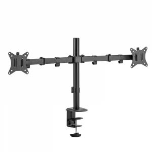 Dual Monitor Articulating Clamp Mount