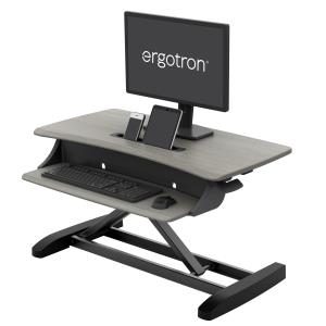 WorkFit-Z Mini, Standing Desk Workstation Sit-Stand Desk Converter - Small Surface