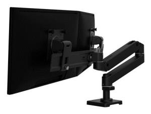 Lx Pro Arm Dual Direct Desk Mount - Matte Black