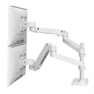 Lx Pro Arm Dual Display Stacking - White