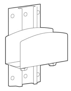 Accessory Small Pc Mount For Lx Pro Wall System - Industrial Grey