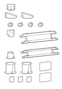 Accessory Spare Parts Kit Lx Pro Wall Mount Skus - Matte Black